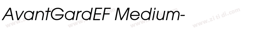 AvantGardEF Medium字体转换